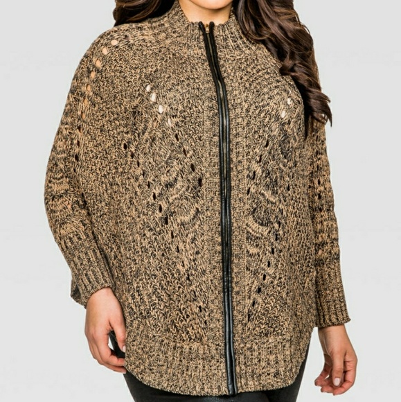 Ashley Stewart Sweaters - Poncho Cardigan fits up to 2X